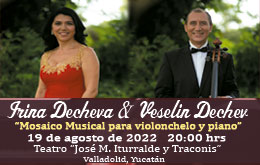 Irina Decheva y Veselin Dechev: Mosaico Musical para Violonchelo y Piano en Valladolid
