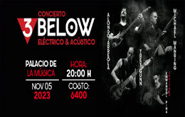 Concierto 3 Below: Eléctrico y Acústico en Mérida