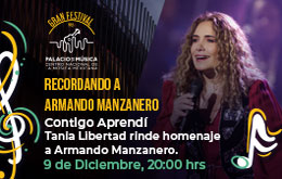 Tania Libertad en concierto en Mérida