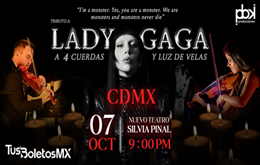 Tributo a Lady Gaga a 4 cuerdas y luz de velas en CDMX
