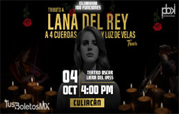 Tributo a Lana del Rey a 4 Cuerdas y Luz de Velas - Culiacán