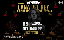 Tributo a Lana del Rey a 4 cuerdas y Luz de Velas - Mérida