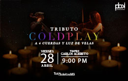 Tributo a Coldplay en Mérida