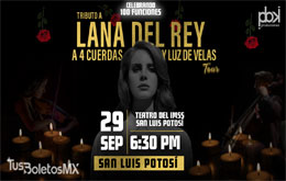 Tributo a Lana del Rey a 4 Cuerdas y Luz de Velas - San Luis Potosí 