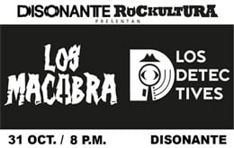 Concierto Halloween: Los Macabra / Los Detectives - Mérida