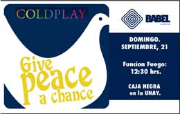Give Peace a Chance 2025: Inspiración con la Música de Coldplay y Danza en Mérida, Yucatán
