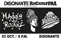 Concierto Maggie Rockxz / Los Voladizos /  Kaya Roots - Mérida