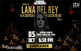 Tributo a Lana del Rey a 4 Cuerdas y Luz de Velas - Guadalajara 