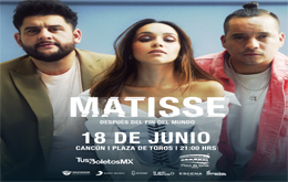 Matisse en concierto en Cancún