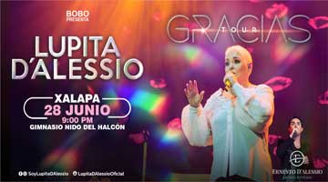 Lupita D'alessio en concierto en Xalapa