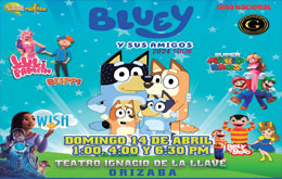 Bluey y sus amigos en Orizaba