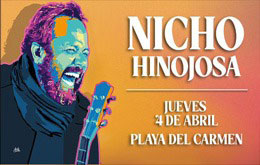 Nicho Hinojosa en Playa del Carmen