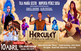 Tila María Sesto y Ruperta Pérez Sosa en: Herculey ¡El Olimpo se ha vuelto Loco! en Mérida