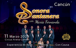 La Sonora Santanera con María Fernanda en Cancún 